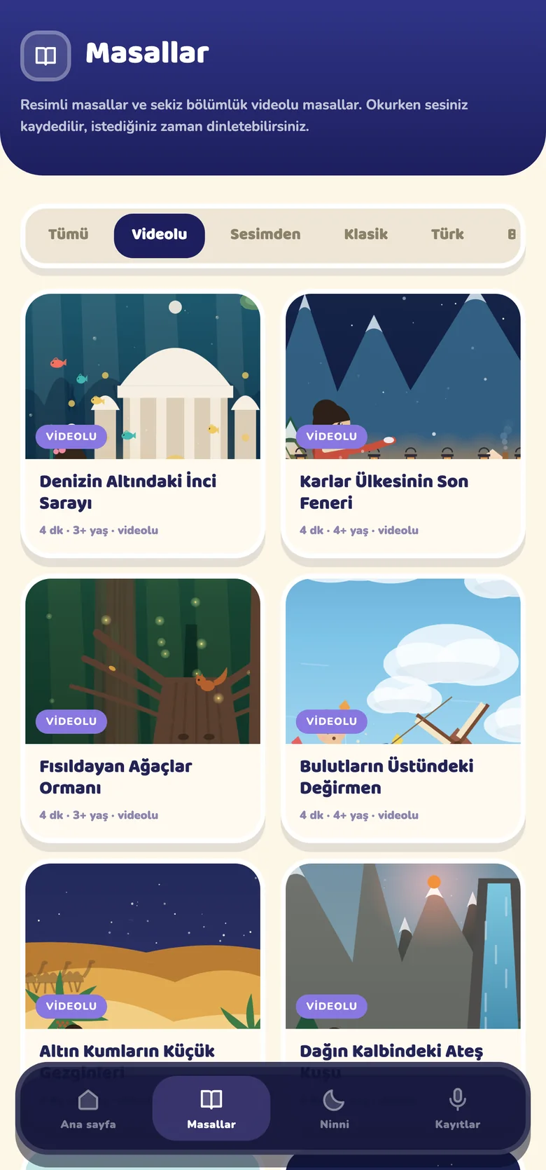 16 video stories, 40 picture books